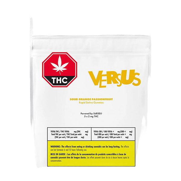 Versus - Sour Orange Passionfruit Rapid Sativa Gummies