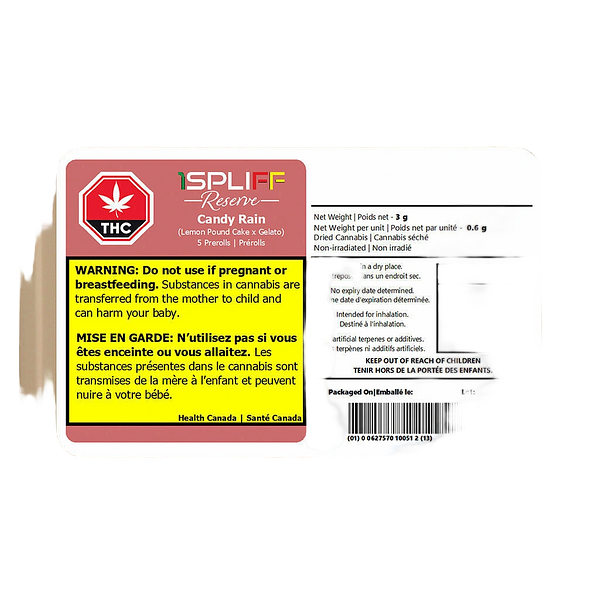 1Spliff Reserve - Candy Rain Premium Glass Tip Pre Roll