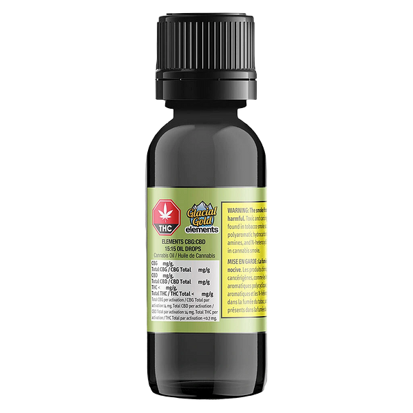 Glacial Gold - Elements CBG:CBD 15:15 Oil Drop