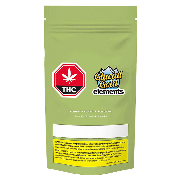 Glacial Gold - Elements CBG:CBD 15:15 Oil Drop