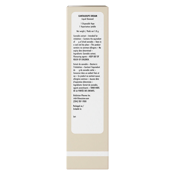 Dime Industries - Cantaloupe Dream - Liquid Diamond Disposable Vape