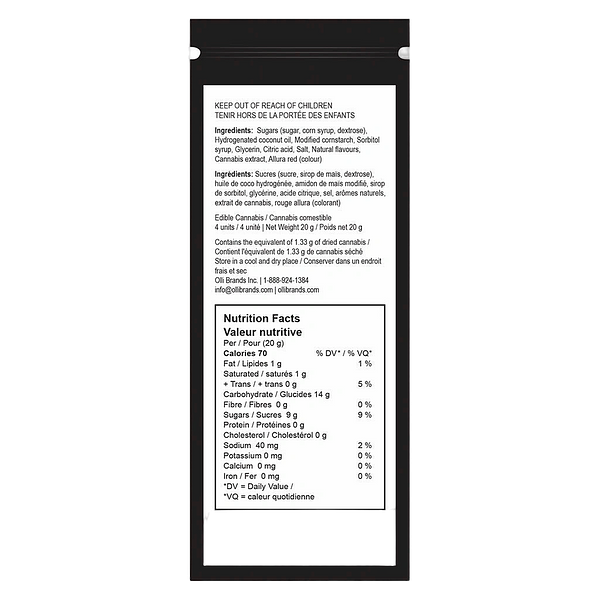 Twiddles - 3:1 original strawberry taffy CBG/THC