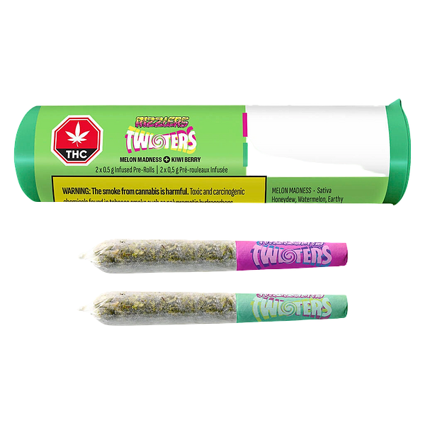 RIZZLERS - Twisters - Melon Madness & Kiwiberry Infused Pre Roll