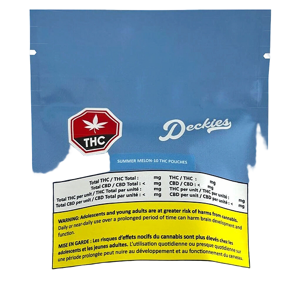 Deckies - Summer Melon - 10 Thc Pouches