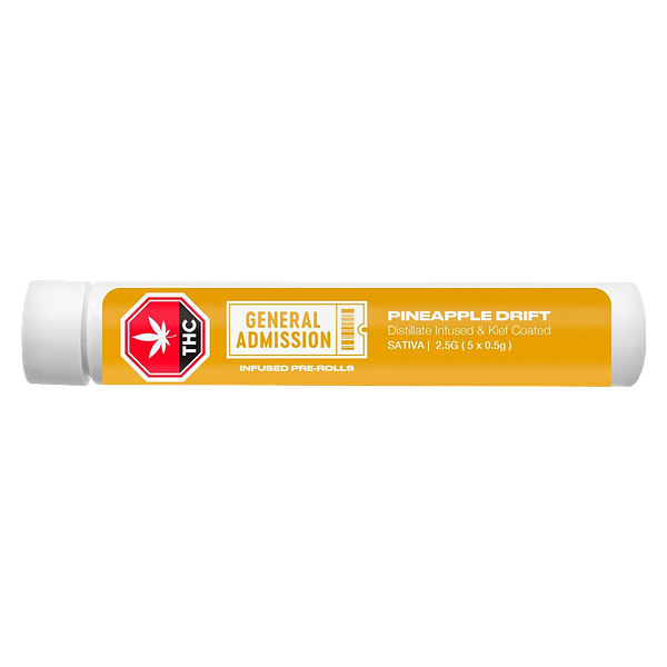 General Admission - Pineapple Drift Distillate Infused Pre Roll