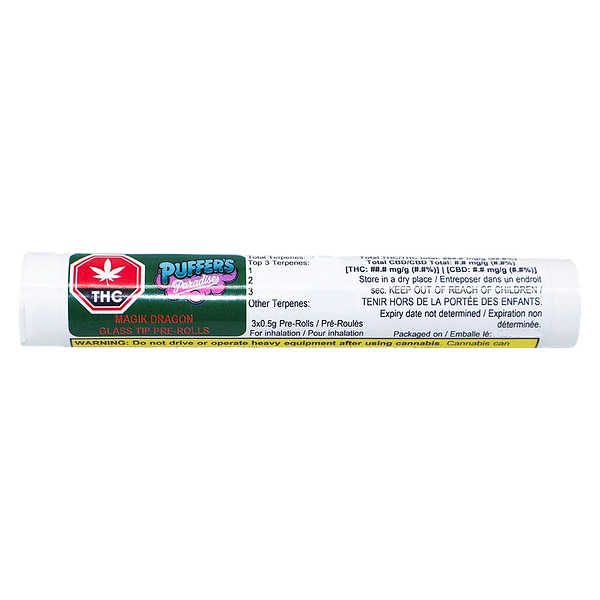 Puff Paradise - Magik Dragon Glass Tip Pre Roll
