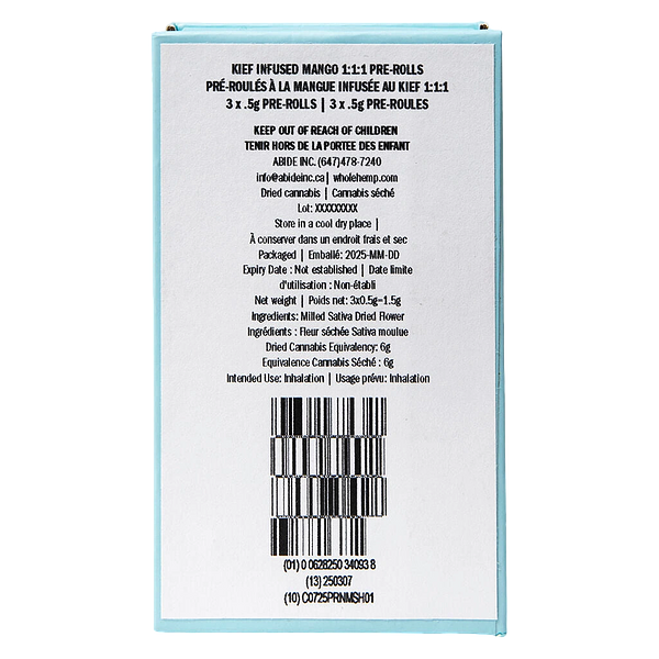 Abide - CBG Infused Mango 1:1:1 Pre-Roll