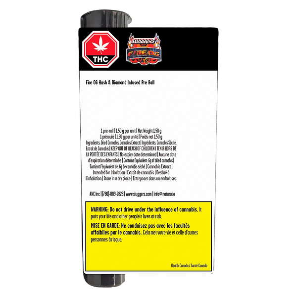 Sluggers - Fire OG Hash & Diamond Infused Pre-Roll