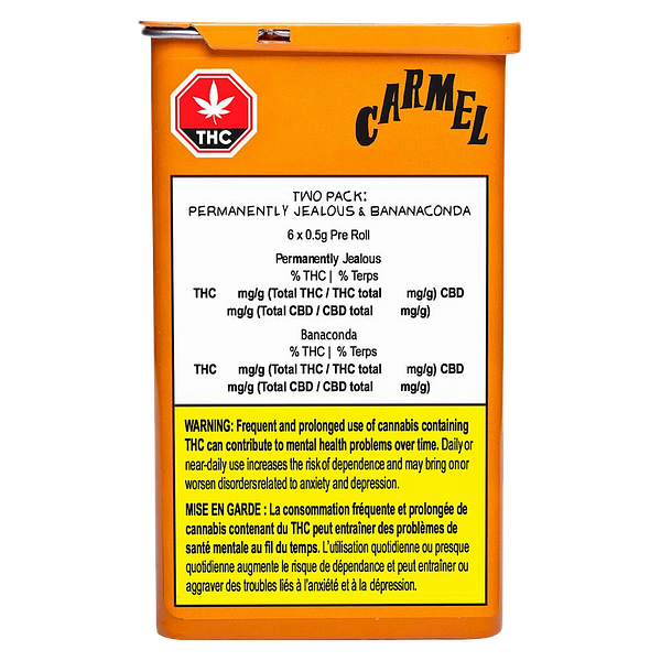 Carmel - Two Pack: Permanently Jealous & Bananaconda Pre-Roll