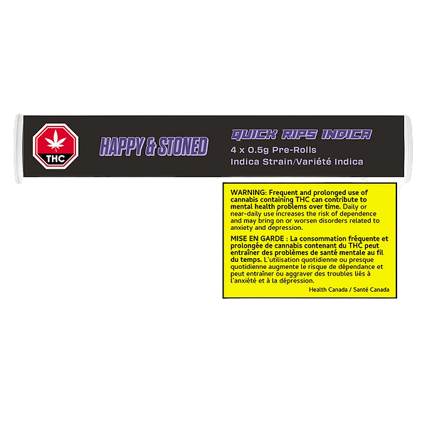 Happy & Stoned - Quick Rips Indica Pre-Roll