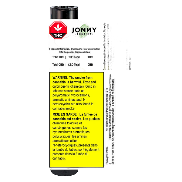 Jonny Chronic - Granddaddy Purple Liquid Diamonds 510 Thread Cartridge