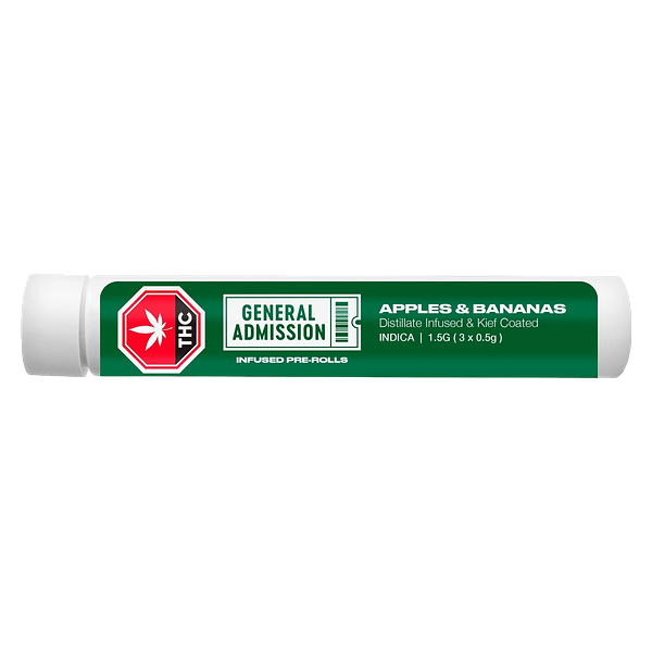 General Admission - Apples & Bananas Distillate Infused Pre-Rolls