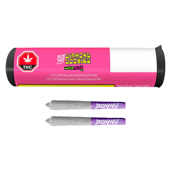 BOXHOT - Diamond Doobies - Watermelon G Infused Pre Roll
