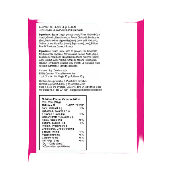 Olli StikiStix - Stikistix 3:1 Sour Blasty Cherry Limeade CBC/THC