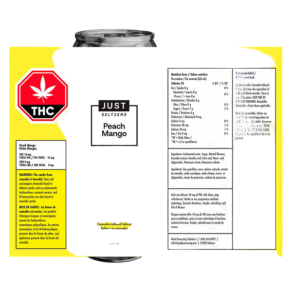 Just Seltzers - Peach Mango