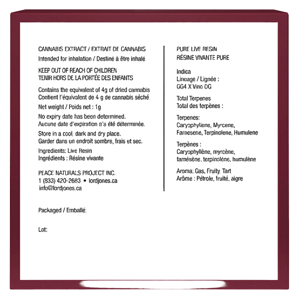 Lord Jones - Gorilla Grape Live Resin Caviar
