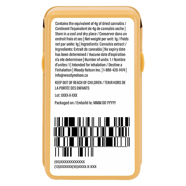 Woody Nelson - Country Club Vape 510 Thread Cartridge