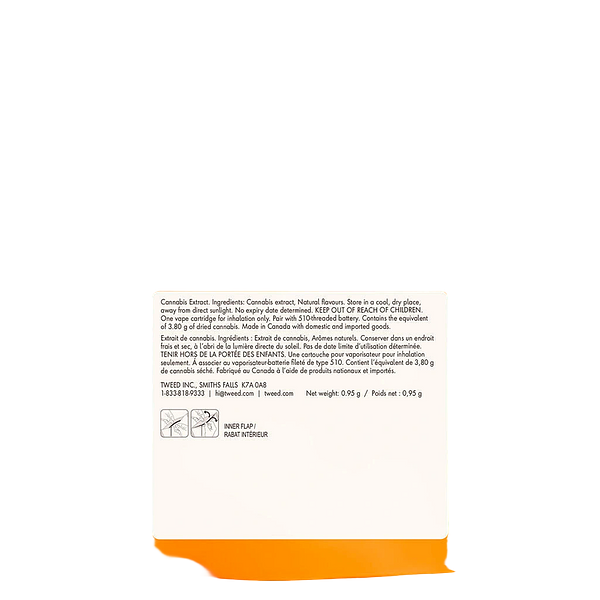 Tweed - Blood Orange Kush Liquid Diamonds 510 Thread Cartridge