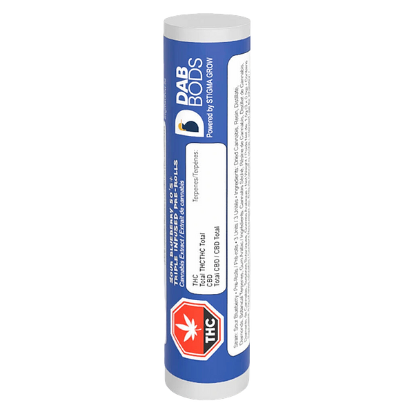 Dab Bods - Sour Blueberry 50's Triple Infused Pre Roll
