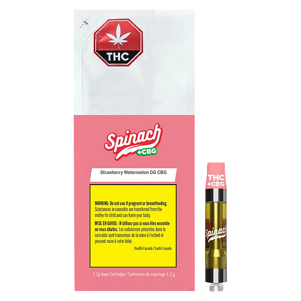 Spinach - Strawberry Watermelon 10:1 THC:CBG 510 Thread Cartridge