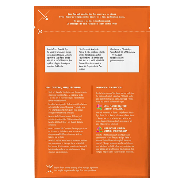 Palmetto - Peach & Lemonade 3 In 1 Disposable