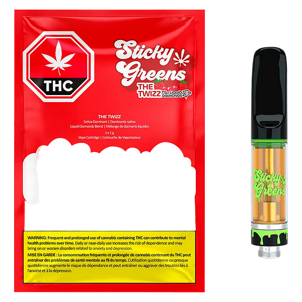Sticky Greens - The Twizz Liquid Diamond 510 Thread Cartridge