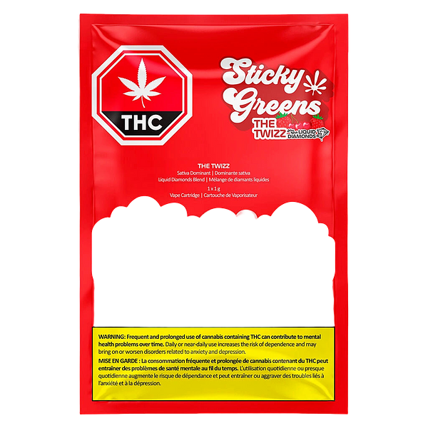 Sticky Greens - The Twizz Liquid Diamond 510 Thread Cartridge