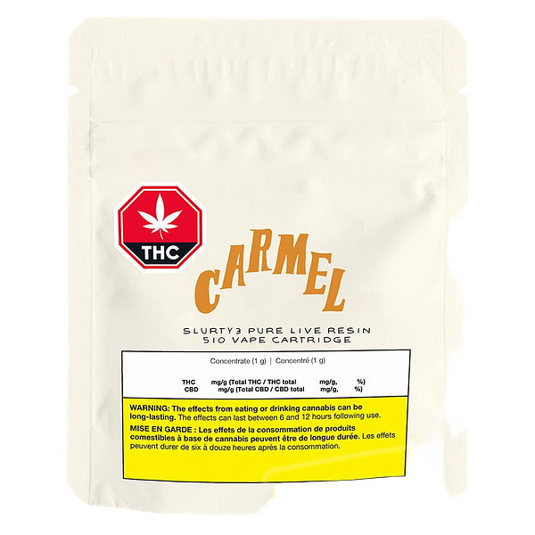 Carmel - Slurty3 Pure Live Resin 510 Thread Cartridge