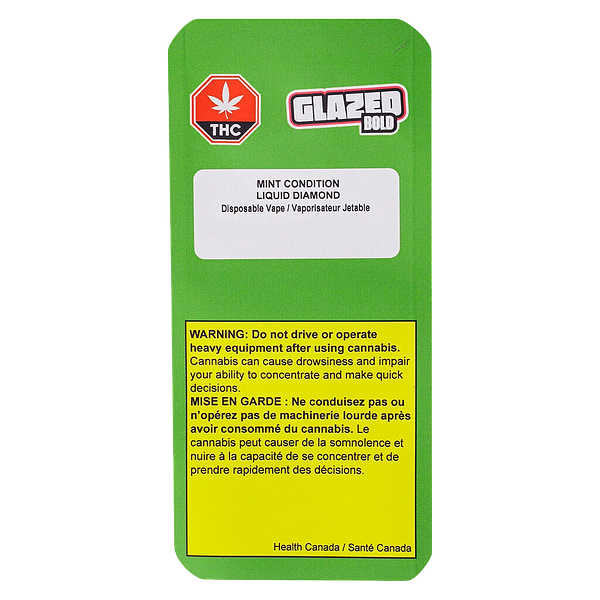 BOLD GLAZED - Mint Condition Liquid Diamond AIO Disposable