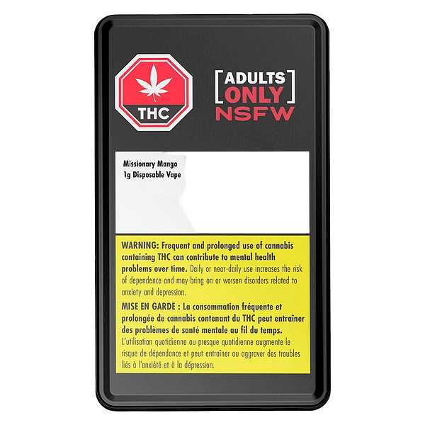 Adults Only - Missionary Mango NSFW Liquid Diamond Disposable Vape