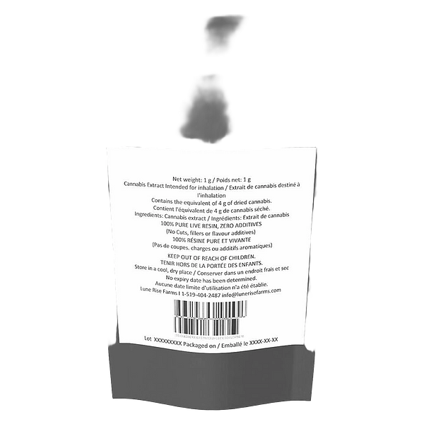 Lune Rise Farms - Farmers' Market Pure Live Resin AIO Max 80+
