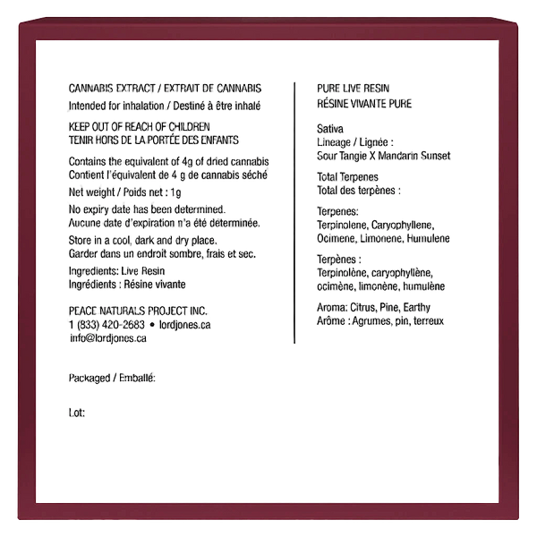 Lord Jones - Orange Velvet Live Resin Caviar