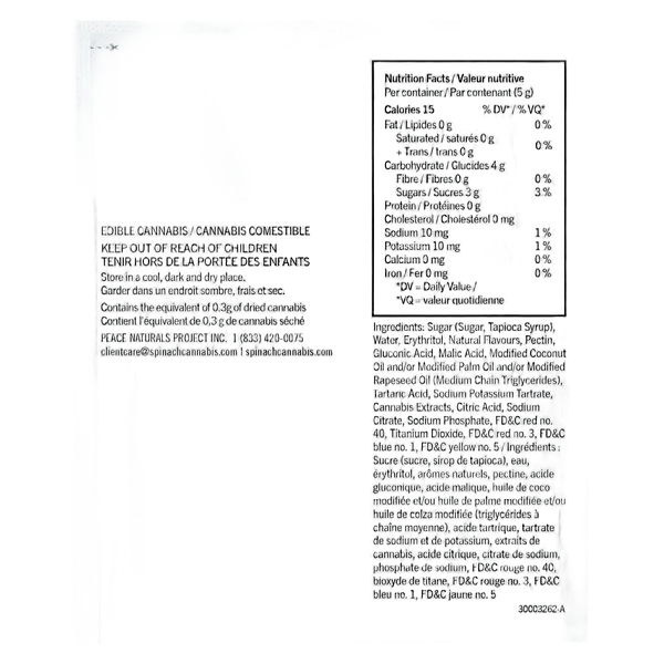 SOURZ by Spinach - Fully Blasted Strawberry Watermelon Soft Chews