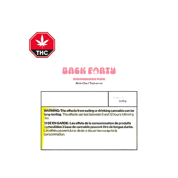 Back Forty - Strawberry Pink All-in-one Vape