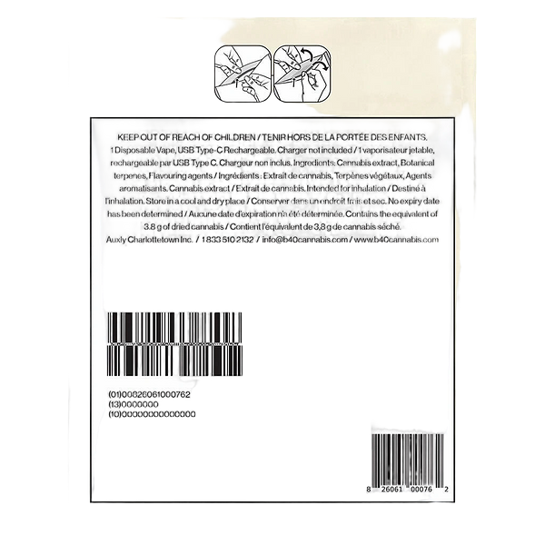 Back Forty - Strawberry Pink All-in-one Vape