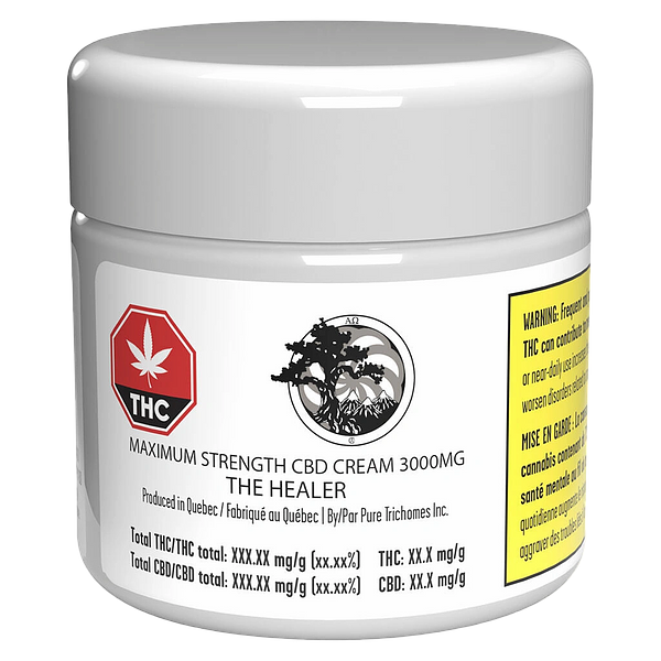 Pure Trichomes Inc. - Maximum Strength CBD Cream 3000mg the Healer