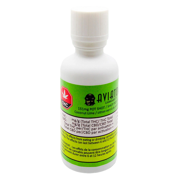 Aviator Cannabis Co. - 151 mg Pot Shot Coconut-Lime