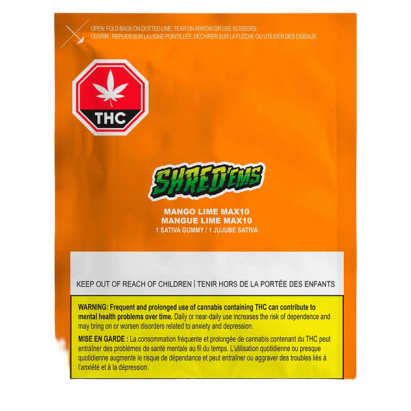 SHRED'EMS - Mango Lime Max10 Gummie