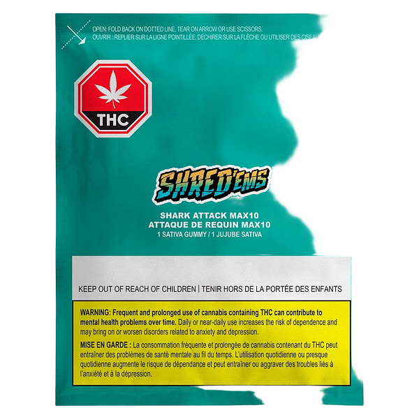 SHRED'EMS - Shark Attack Max10 Gummie
