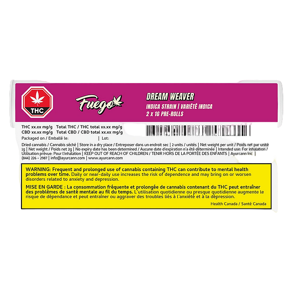 Fuego - Dream Weaver Indica Pre-Roll
