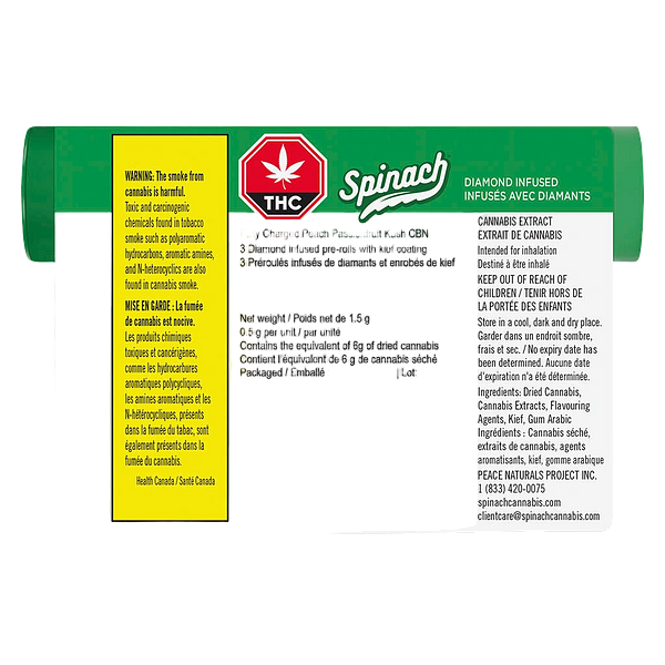 Spinach - Fully Charged Peach Passionfruit Kush CBN Infused Pre-Roll