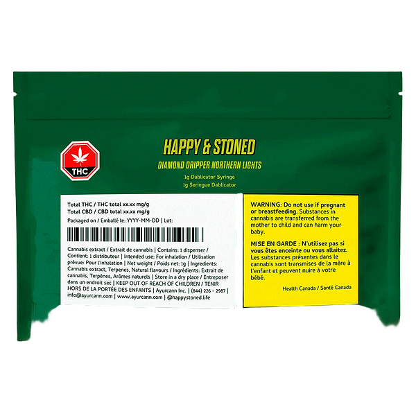 Happy & Stoned - Diamond Dripper Northern Lights