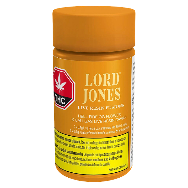 Lord Jones - Hell Fire Og X Cali Gas Live Resin Fusions Infused Pre-Roll