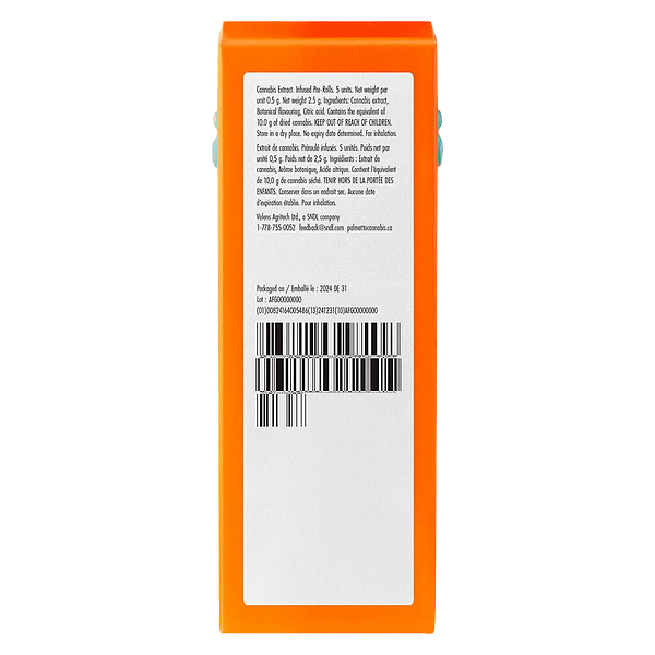 Palmetto - Peach Sour Squad Infused Pals Pre Roll