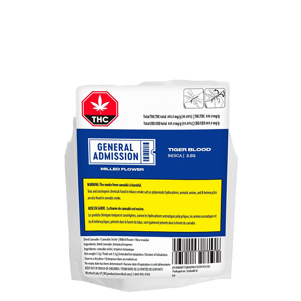 General Admission - Tiger Blood Milled Flower