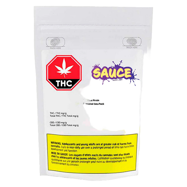 Sauce Rosin Labs - Live Rosin Seasonal Gas Pack