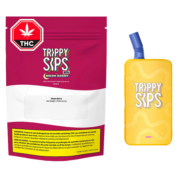 Trippy Sips - Moonberry CBN Gulps - Liquid Diamond Blend All-in-One Vape