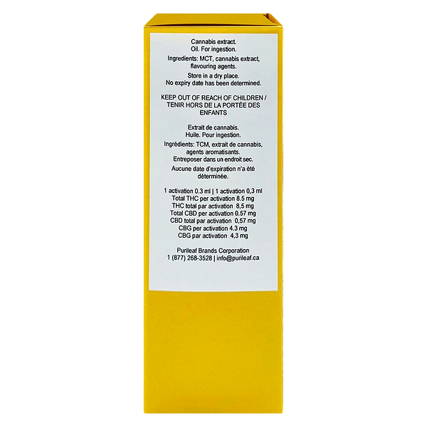 TYTAN Dope Drops - 2:1 THC:CBG Groove Drops - Citrus