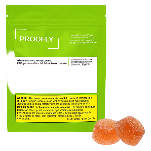Proofly - Daily Peach Passion CBC:CBG:CBD Gummies