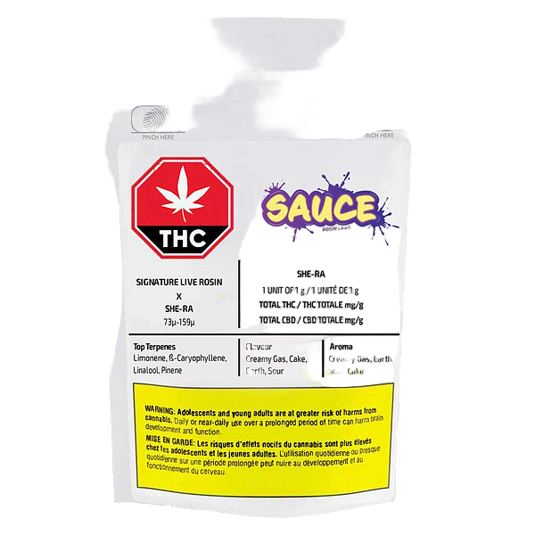 Sauce Rosin Labs - Signature Live Rosin Frosted Fruit Cake 73µ-159µ